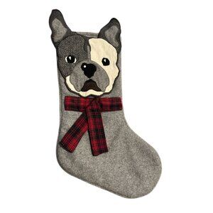 BALSAM & FIR TRADING CO. Frenchie Large Christmas Stocking 24" FRENCH BULLDOG